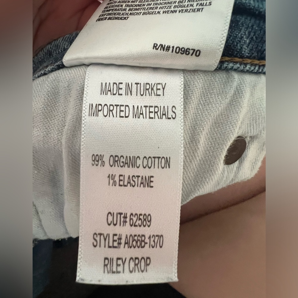 Agolde Riley High Rise Straight Crop Jeans - Picture 12 of 13